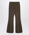 Entire Studios Organic cotton military green flared trousers