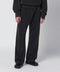 Entire Studios Washed black cotton jogging trousers