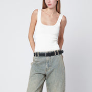 Entire Studios White viscose-blend top