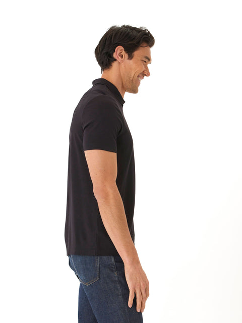 Erick Peached Pique ¼ Zip SS Polo