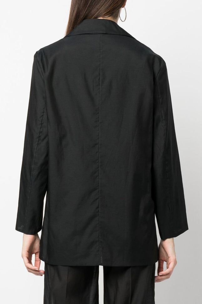 Erika Cavallini Semi-Couture Jackets Black-women > clothing > jackets-Erika Cavallini Semi-Couture-S-Black-Urbanheer