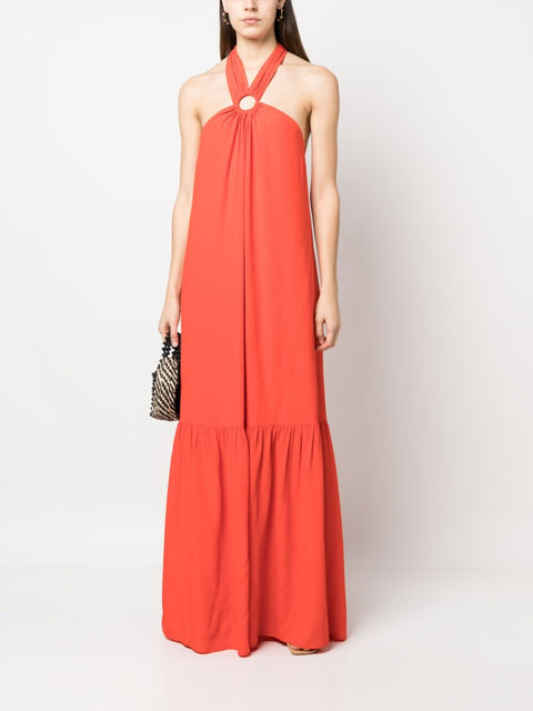 Erika Cavallini Semi-Couture Silk blend long dress