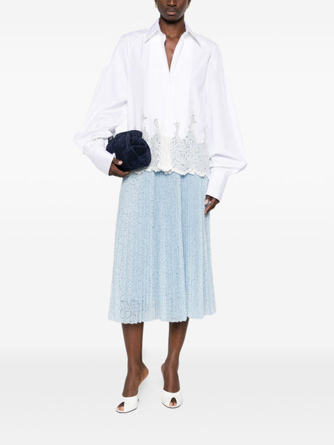 Ermanno Scervino Cotton embroidered shirt