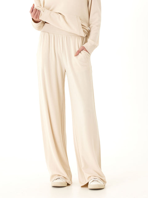 Esmeralda Feather Fleece Wide Leg Pant