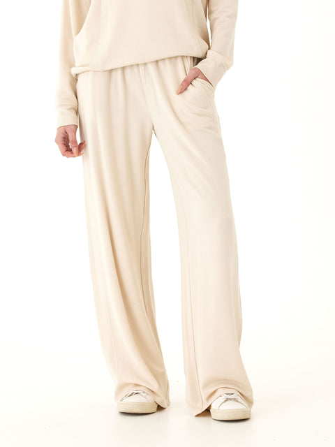 Esmeralda Feather Fleece Wide Leg Pant