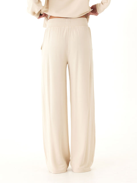 Esmeralda Feather Fleece Wide Leg Pant