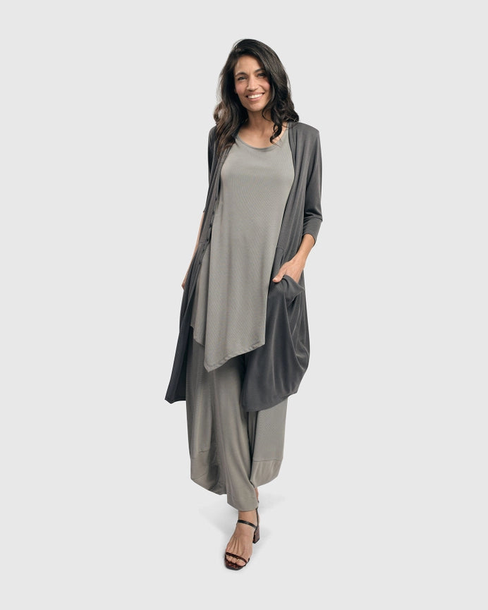 Essential Draped Cocoon Jacket, Grey-Jacket-Alembika-US 4-6-Grey-Urbanheer