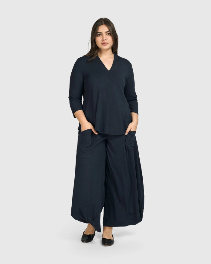 Essential Punto Pockets Pants, Ocean-Pants-Alembika-US 4-6-Ocean-Urbanheer