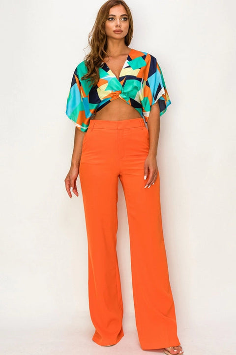 Essential Zip-Pocket Pants Orange-Pant-One n' More Inc.-S-Urbanheer