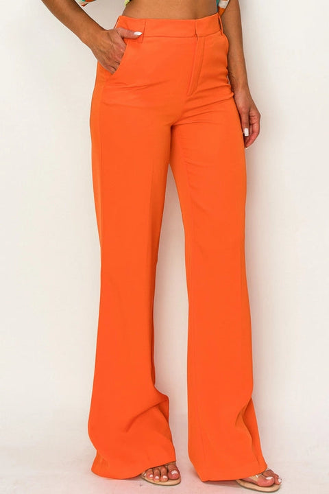 Essential Zip-Pocket Pants Orange-Pant-One n' More Inc.-S-Urbanheer