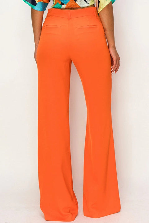 Essential Zip-Pocket Pants Orange-Pant-One n' More Inc.-S-Urbanheer