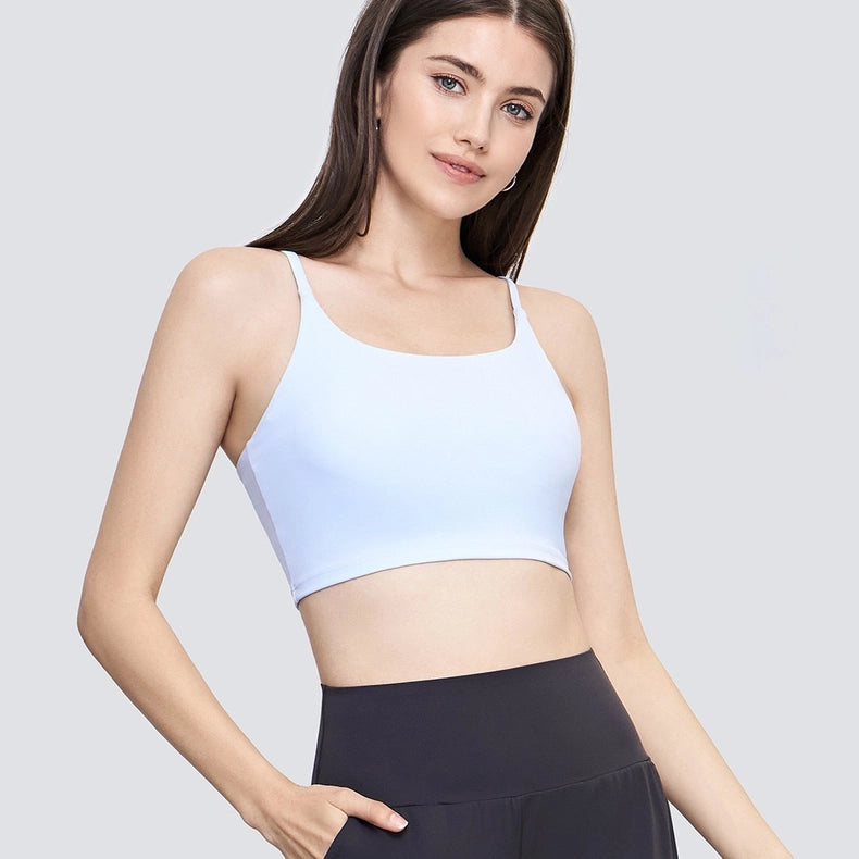 Esther Lycra® Cami Top Sports Bra Baby Blue-Sports bra-91thelabel-S-Urbanheer