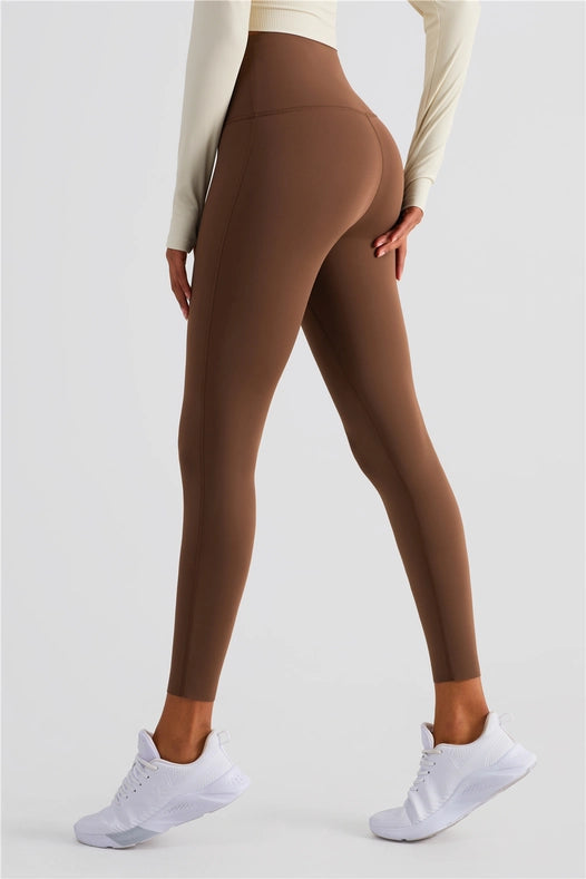 Esther Lycra® Seamless High Waist Leggings Chestnut-Leggings-91thelabel-S-Urbanheer