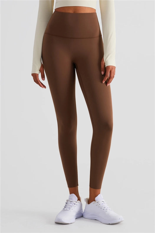 Esther Lycra® Seamless High Waist Leggings Chestnut-Leggings-91thelabel-S-Urbanheer