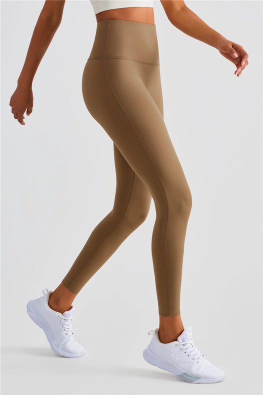 Esther Lycra® Seamless High Waist Leggings Deep Khaki-Leggings-91thelabel-S-Urbanheer