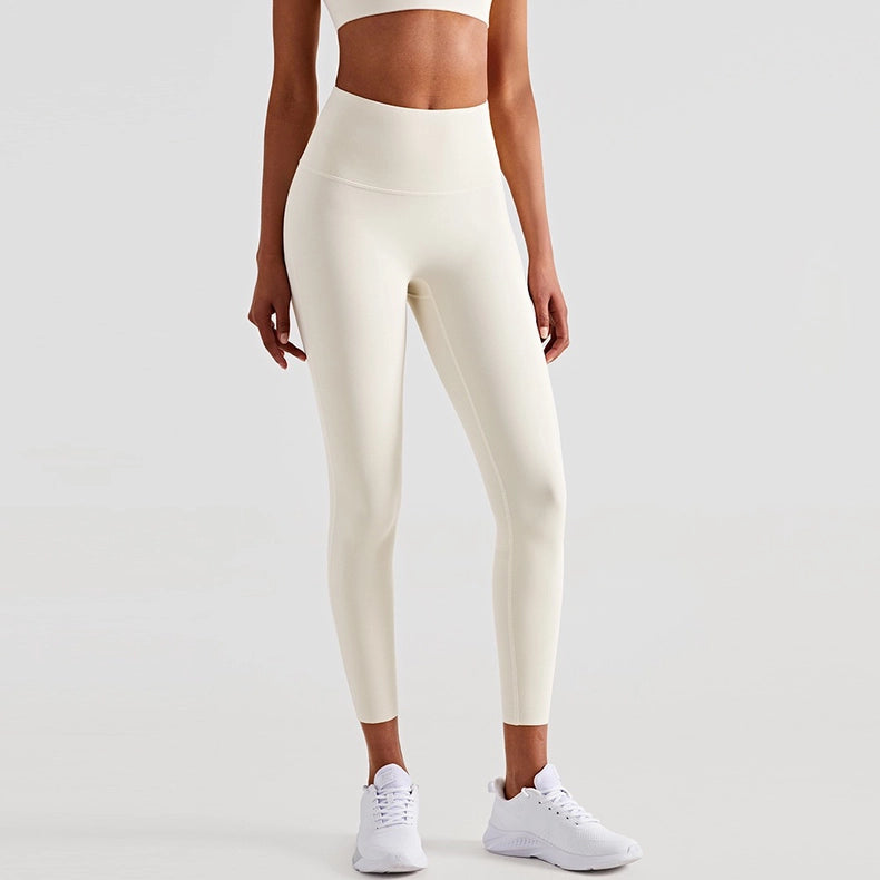 Esther Lycra® Seamless High Waist Leggings-Leggings-91thelabel-S-Ivory-Urbanheer