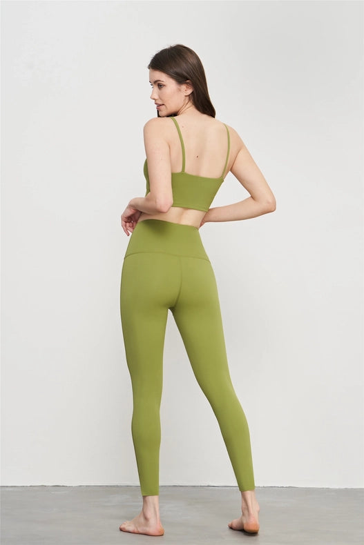 Esther Lycra® Seamless High Waist Leggings Matcha Green-Leggings-91thelabel-S-Urbanheer