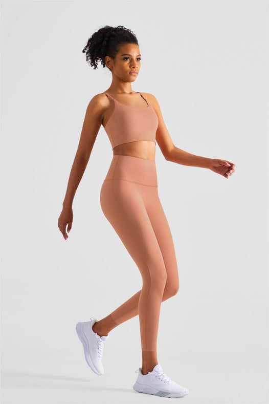 Esther Lycra® Seamless High Waist Leggings Terracotta-Leggings-91thelabel-S-Urbanheer