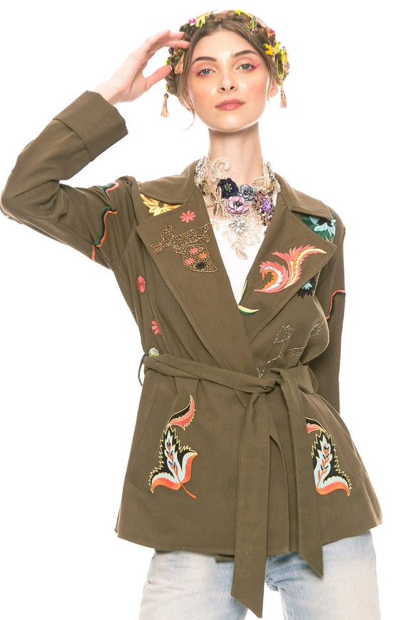 Estrella Embroidered Jacket-Jacket-Aratta-M-Urbanheer