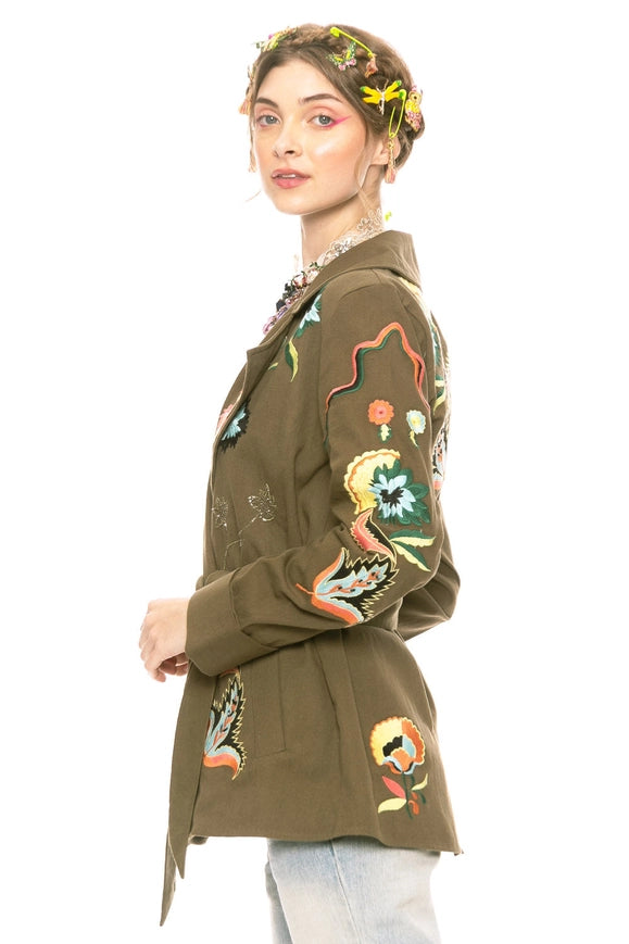Estrella Embroidered Jacket-Jacket-Aratta-M-Urbanheer
