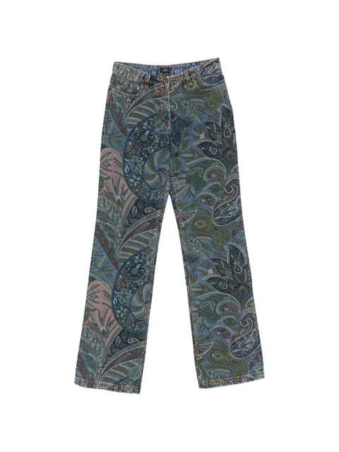 Etro Floral print flared jeans