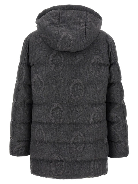 Etro Grey Arnica Down Jacket