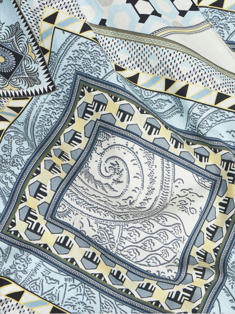 Etro Mix-print belted dress