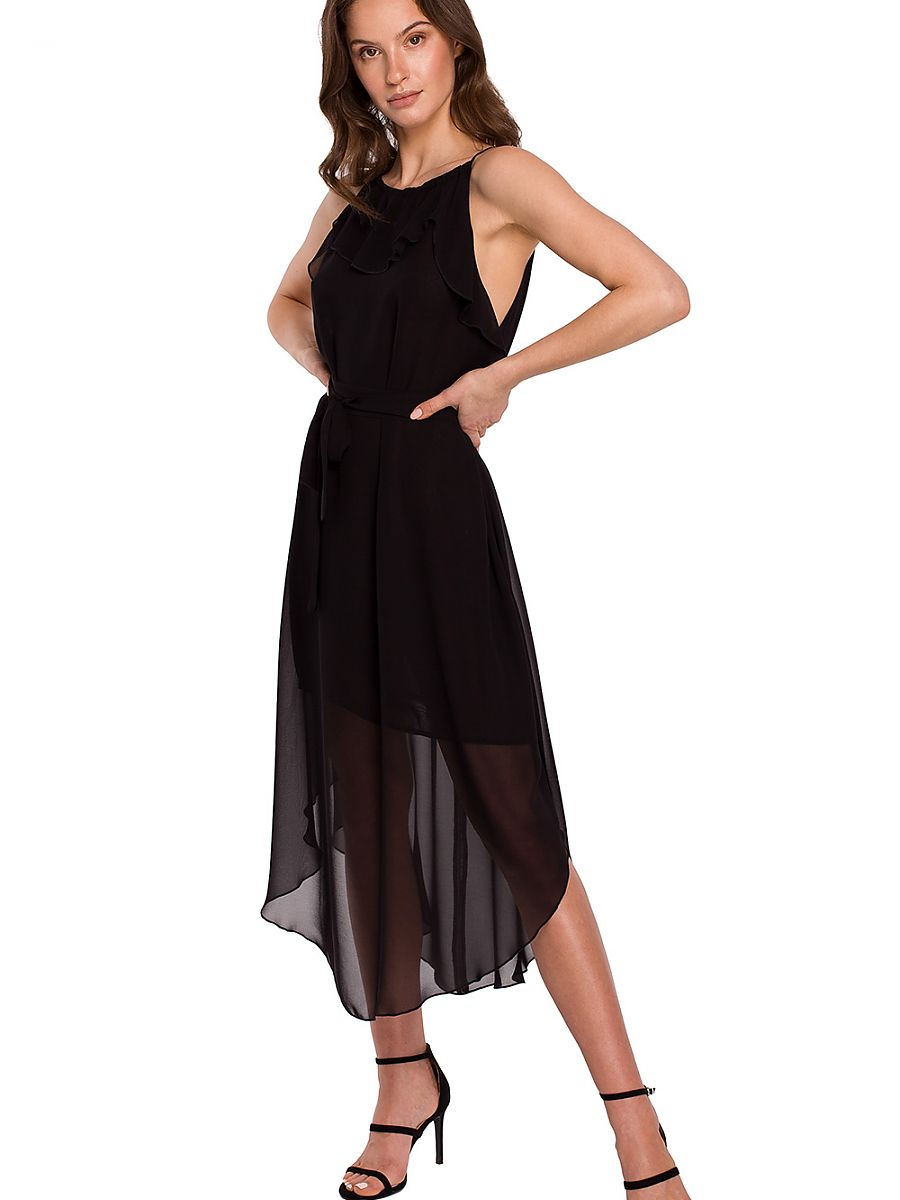 Evening dress women outfit 163715 Makover-Evening Dresses-Makover-black-L-Urbanheer