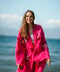 Evil Eye Robe Pink-Kimono-Moa-W: 33.5“inches (85cm) L: 47.2“inches (120cm)-Urbanheer