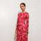 Exclusive Floral Print Bell Sleeve Maxi Dress-Dress-Pretty Garbage-S-Red-Urbanheer