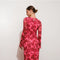 Exclusive Floral Print Bell Sleeve Maxi Dress-Dress-Pretty Garbage-S-Red-Urbanheer
