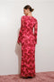 Exclusive Floral Print Bell Sleeve Maxi Dress-Dress-Pretty Garbage-S-Red-Urbanheer