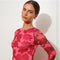 Exclusive Floral Print Bell Sleeve Maxi Dress-Dress-Pretty Garbage-S-Red-Urbanheer
