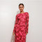 Exclusive Floral Print Bell Sleeve Maxi Dress-Dress-Pretty Garbage-S-Red-Urbanheer
