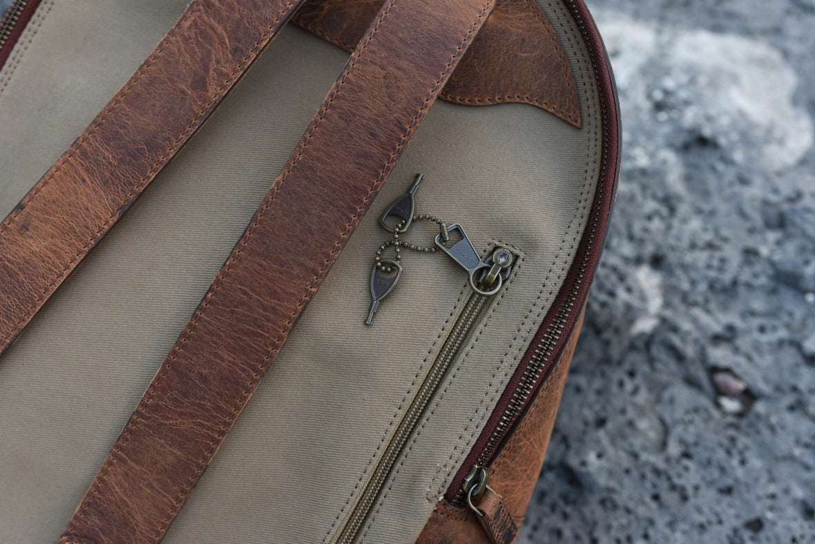 Executive Backpack-Backpack-Kiko Leather-18" L x 12" W x 4" D-Brown-Urbanheer