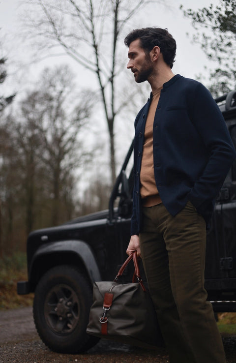 Extra Fine Merino Wool Knitted Nehru Jacket