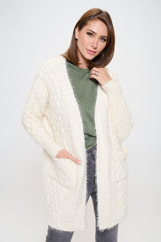 Extra Soft Knit Open Front Cardigan with Pockets-New Arrival-Reneecollection-Small-IVORY-Urbanheer