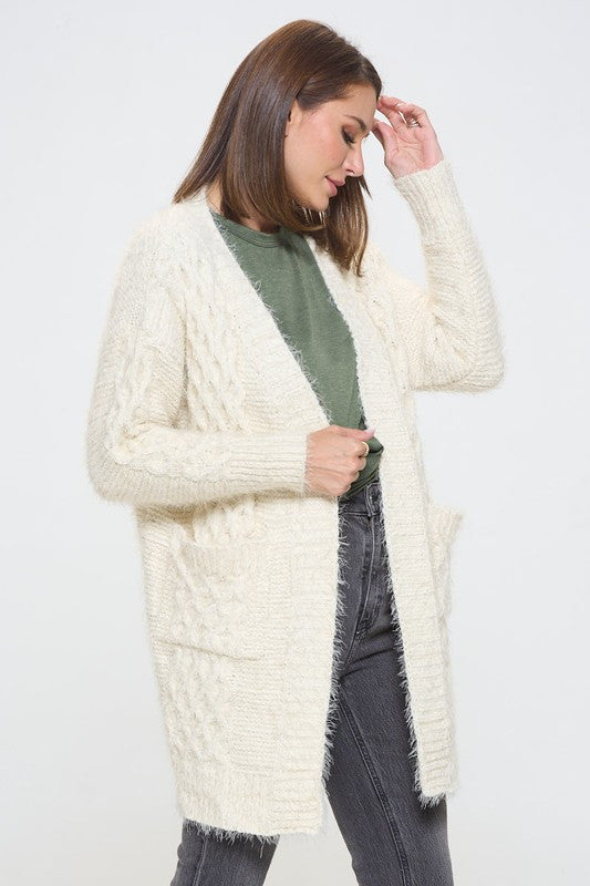 Extra Soft Knit Open Front Cardigan with Pockets-New Arrival-Reneecollection-Small-IVORY-Urbanheer