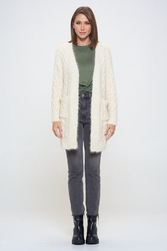 Extra Soft Knit Open Front Cardigan with Pockets-New Arrival-Reneecollection-Small-IVORY-Urbanheer