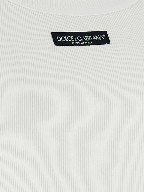 Dolce & Gabbana Logo Patch Tank Top