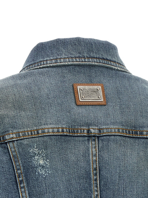 Dolce & Gabbana Cross Denim Jacket