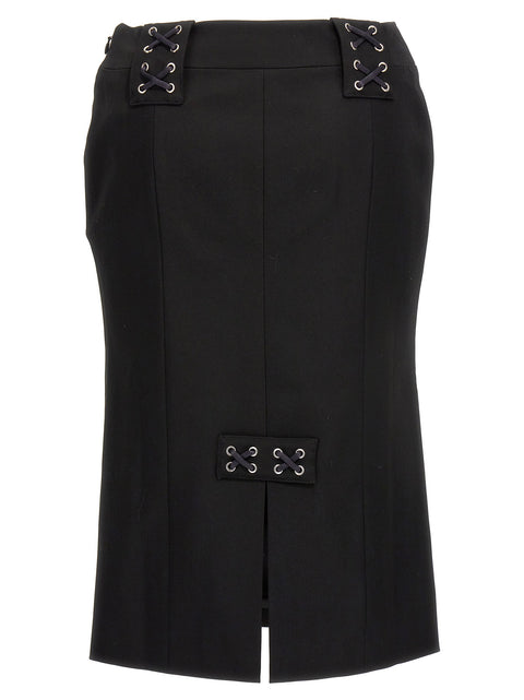Alessandra Rich Lace-up Skirt