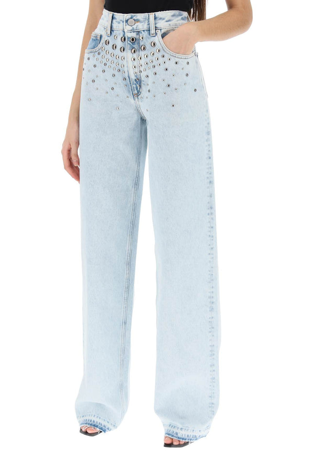 Alessandra Rich Jeans With Studs-Alessandra Rich-Urbanheer