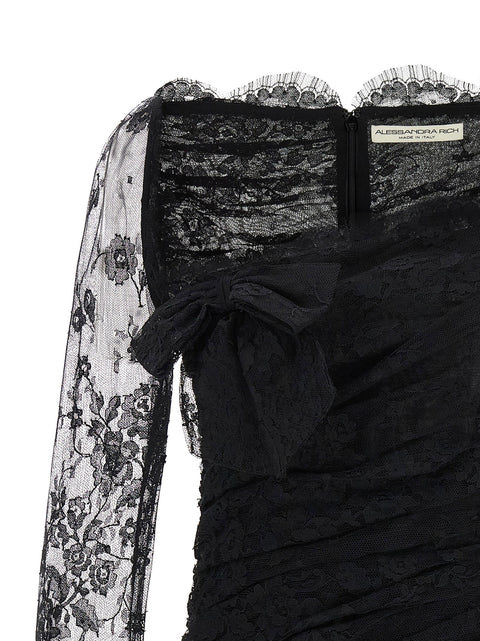 Alessandra Rich Draped Dress.