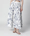 FARM Rio Midi skirt with marine embroidery