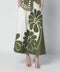 FARM Rio Palermo maxi skirt with green print