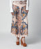 FARM Rio Pink Sea Garden pleated skirt