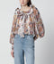 FARM Rio White Sea Garden blouse with ruffles