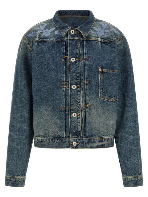 Kenzo Floral Embroidery Denim Jacket