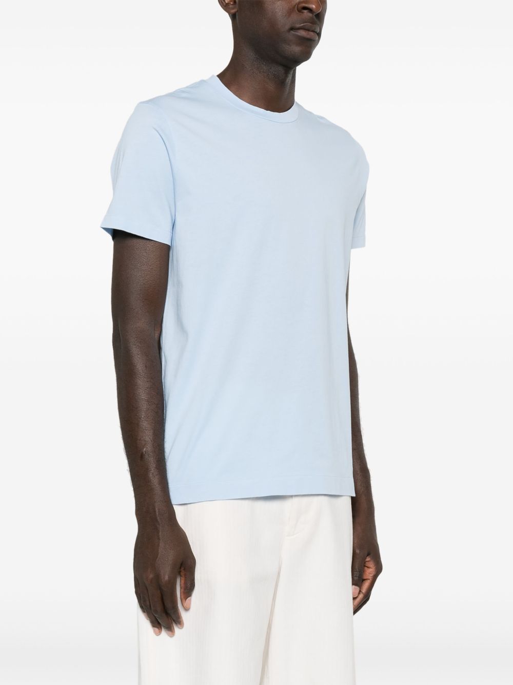 FINAMORE 1925 NAPOLI T-shirts and Polos Clear Blue-Topwear-Finamore 1925 Napoli-L-Urbanheer